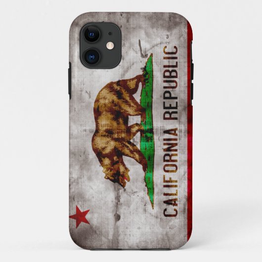 Verweerde Californische vlag Case-Mate iPhone Case (Achterkant)