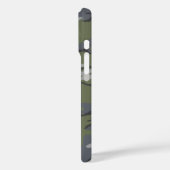 Verweerde Camouflage met Aangepaste Tekst Case-Mate iPhone Case (Achterkant / Links)