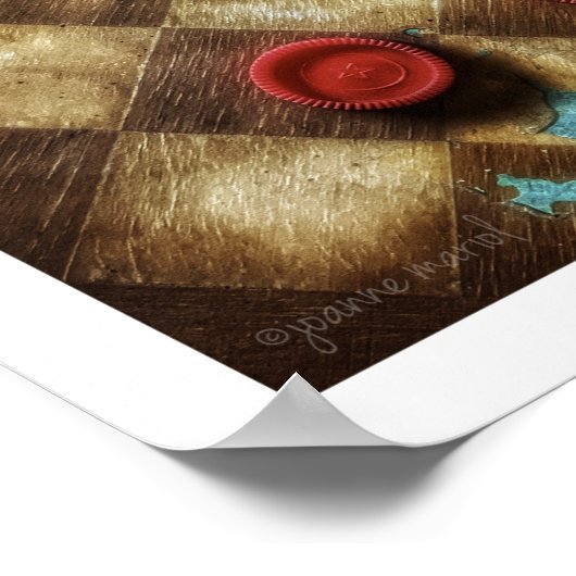 Verweerde Checkerboard Poster Print (Hoek)