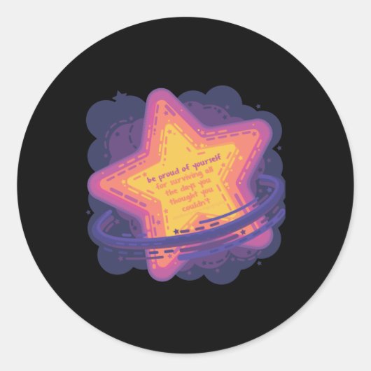 Verweerde dagen [meteor] Sticker (Voorkant)