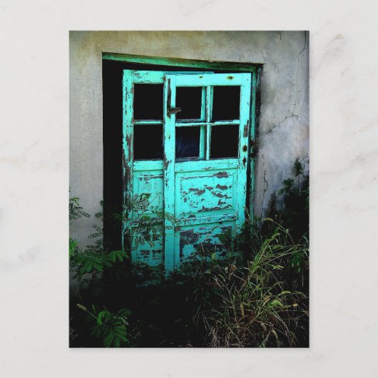 verweerde deur briefkaart (Voorkant)