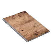 Verweerde Geschaafde Houten Achtergrondstructuur Notitieboek (Rechterzijde)