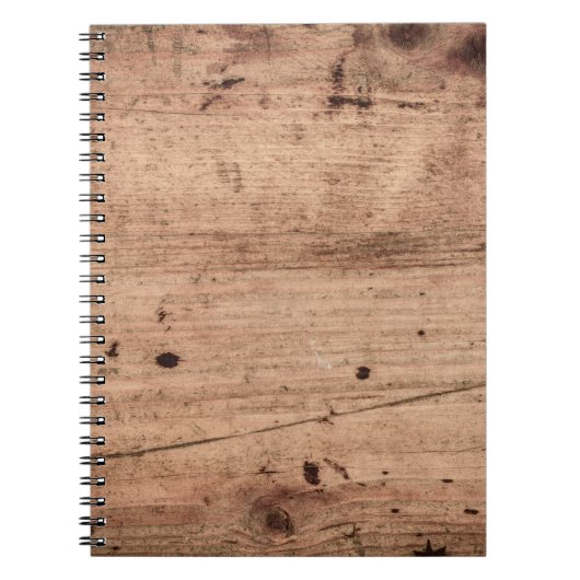 Verweerde Geschaafde Houten Achtergrondstructuur Notitieboek (Voorkant)