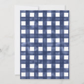 Verweerde Gingham krab bruiloft Kaart (Achterkant)