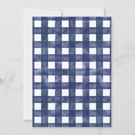 Verweerde Gingham krab bruiloft Kaart (Achterkant)