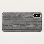 Verweerde grijze houten achtergrond Case-Mate iPhone case (Achterkant (horizontaal))