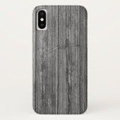 Verweerde grijze houten achtergrond Case-Mate iPhone case (Achterkant)