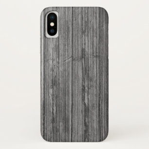 Verweerde grijze houten achtergrond Case-Mate iPhone case