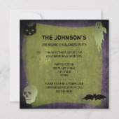 Verweerde Halloween Party uitnodiging (Achterkant)