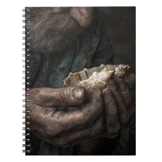 Verweerde Handen Zeeschelp Notitieboek (Voorkant)