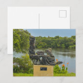 Verweerde Herdenkingssculptuur Briefkaart (Voorkant / Achterkant)