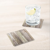 Verweerde Houten Dock Boards met Rustieke Charm Kartonnen Onderzetters (Insitu)