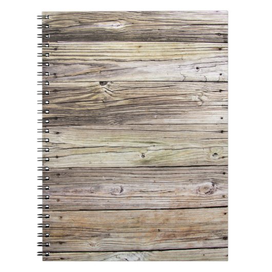 Verweerde Houten Dock Boards Notitieboek (Voorkant)
