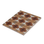 Verweerde Houten Planken Diamant Patroon Mixed Med Tegeltje (Zijkant)
