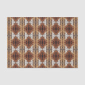 Verweerde Houten Planken Diamant Patroon Mixed Med Tissuepapier (Voorkant)