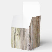Verweerde houten planken met rustieke Patina Bedankdoosjes (Geopend)