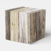 Verweerde houten planken met rustieke Patina Bedankdoosjes (Achterkant)