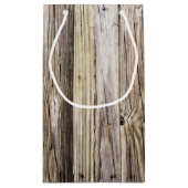 Verweerde houten planken met rustieke Patina Klein Cadeauzakje (Achterkant)