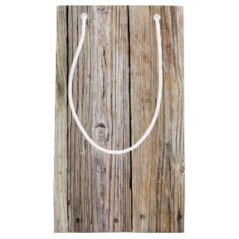 Verweerde houten planken met rustieke Patina Klein Cadeauzakje