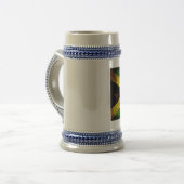 Verweerde Jamaicaanse vlag Bierpul (Voorkant links)