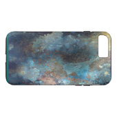 Verweerde koperen patina iPhone 7 Plus hoes (Achterkant (Horizontaal))