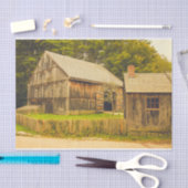 Verweerde Momma Barn met Haar Baby Barn Tissuepapier (Craft)