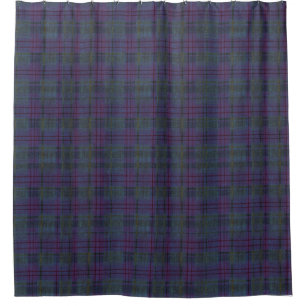 Verweerde Navy Blue Tartan Douchegordijn