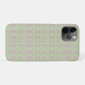 Verweerde neutrale saliegroen geruite gordijnen Case-Mate iPhone case (Achterkant (horizontaal))