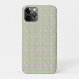 Verweerde neutrale saliegroen geruite gordijnen Case-Mate iPhone case