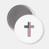 Verweerde Patriottische Kruis Vector Design_1 Magneet (Voorkant / Achterkant)