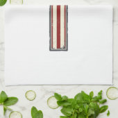 Verweerde Patriottische Kruis Vector Design_1 Theedoek (Gevouwen)