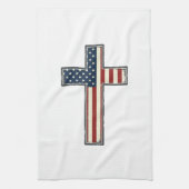 Verweerde Patriottische Kruis Vector Design_1 Theedoek (Verticaal)
