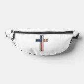 Verweerde patriottische kruis vector ontwerp_1 heuptasje (Liggend)