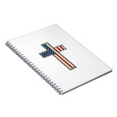 Verweerde patriottische kruis vector ontwerp_1 notitieboek (Rechterzijde)