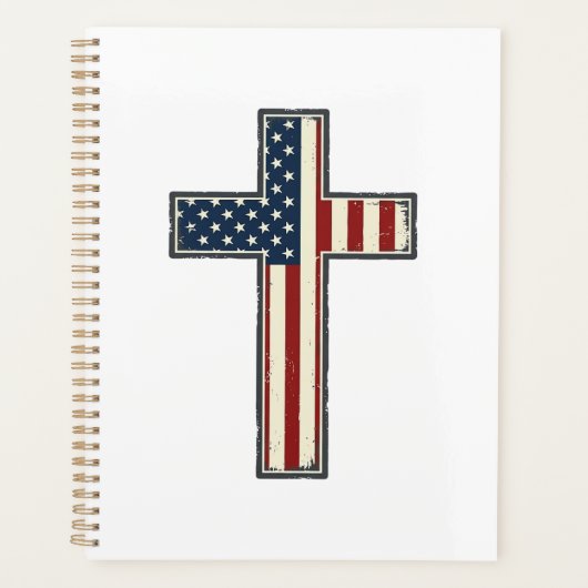 Verweerde patriottische kruis vector ontwerp_1 planner (Voorkant)