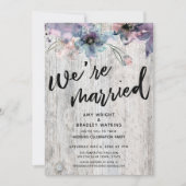 Verweerde Planken Bloemen Lichtjes We Zijn Getrouw Kaart (Voorkant)