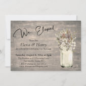 Verweerde Planken met Wilde Bloemen We Zijn Gevluc Kaart (Voorkant)