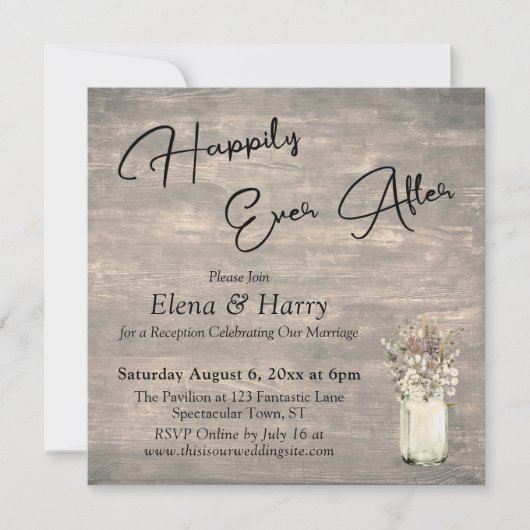 Verweerde Planken Wilde Bloemen Tot in de Eeuwighe Kaart (Voorkant)