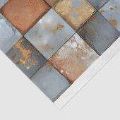 Verweerde Roest Patina Mozaïek Tegels H6 Decoupage Tissuepapier (Detail)