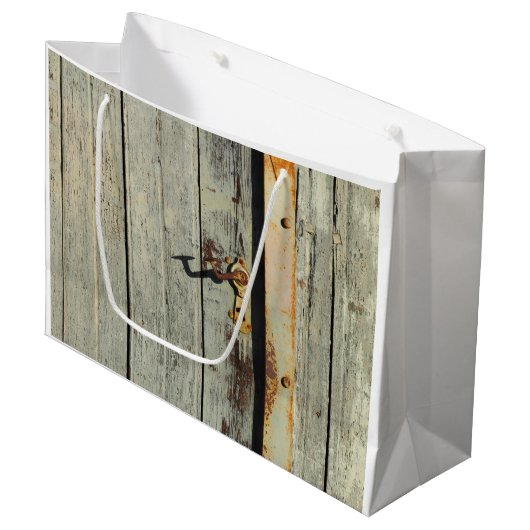 Verweerde Roestige Deurkruk Large Cadeautasje (Voorkant Gekanteld)