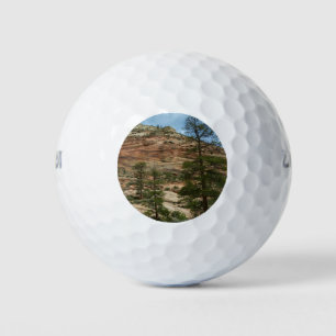 Verweerde rotswanden in Zion National Park Golfballen