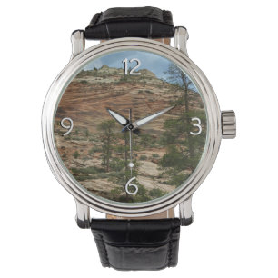 Verweerde rotswanden in Zion National Park Horloge
