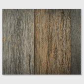 Verweerde rustieke schuur houten planken cadeaupapier (Vlak)