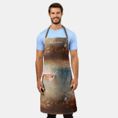 Verweerde Stedelijke Muur Afgetakelde Grunge Textu Schort (Gedragen)