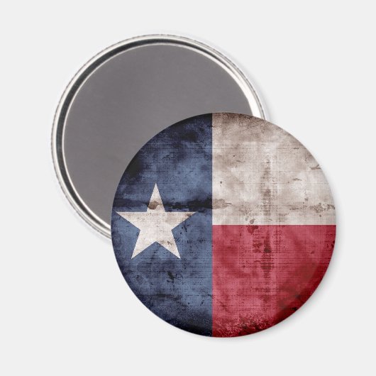 Verweerde Texaanse vlag; Magneet (Voorkant / Achterkant)
