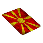 Verweerde vlag van Macedonië Magneet (Rechterzijde)