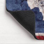 Verweerde vlag van Wyoming Muismat (Hoek)