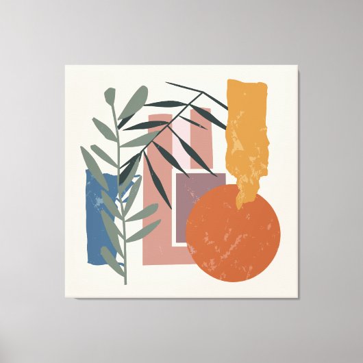 Verweerde vormen en stelen canvas afdruk (Voorkant)