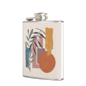 Verweerde vormen en stelen heupfles (Links)