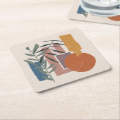 Verweerde vormen en stelen kartonnen onderzetters (Schuin)